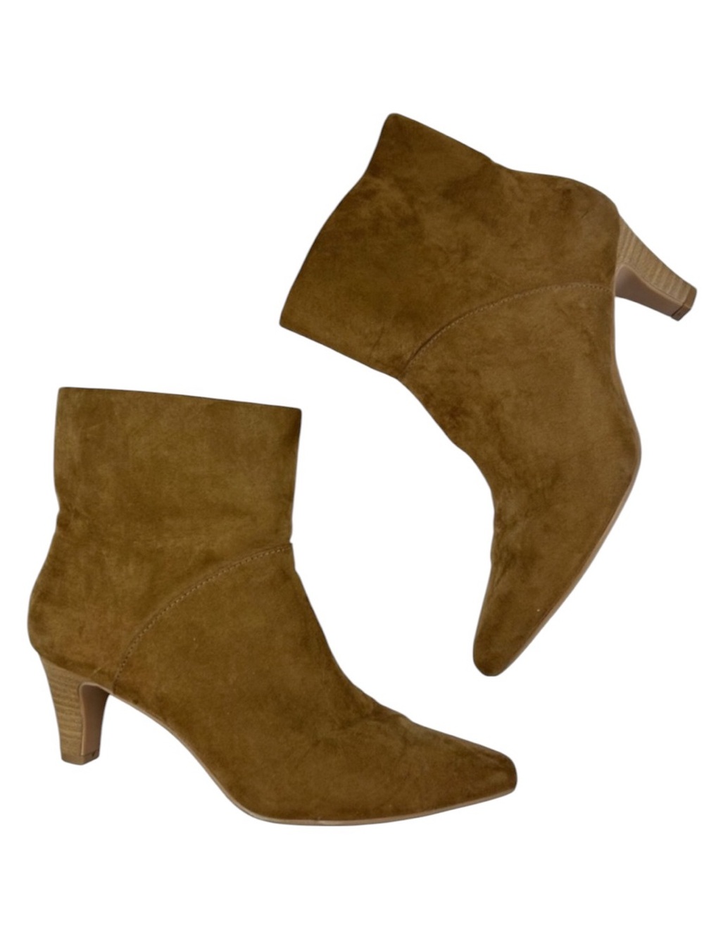 Universal Thread Tan Suede Pointed-Toe Ankle Booties Size 7.5